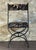 New Pair of Chairs in Wrought Iron with Silinog Fabric by Etro in Back and Seat For Sale - Image 4 of 18