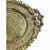 Metal Vintage Ornate Brass Footed Gallery Tray Rococo Floral Scrollwork 11.5" For Sale - Image 7 of 9
