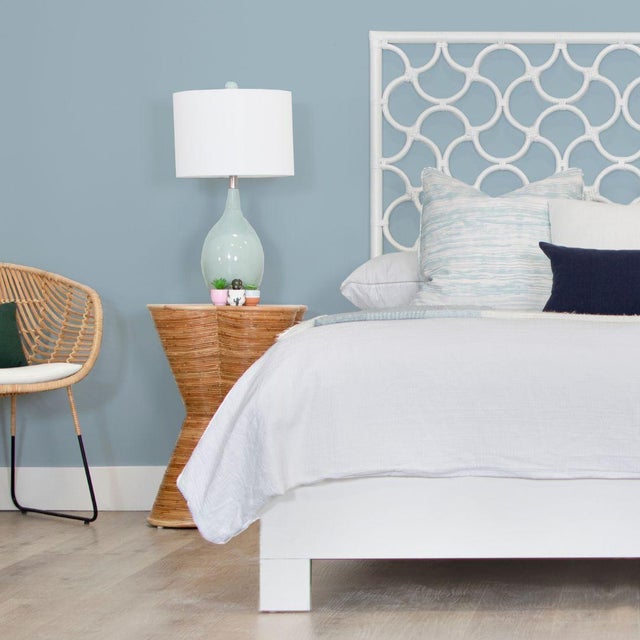 Add a touch of coastal charm to your bedroom with the beautifully crafted Mar bed. Crafted from natural rattan, each joint...