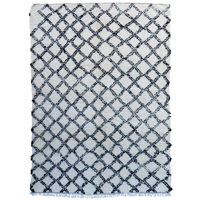 Mid 20th Century Vintage Moroccan Rug - 5'10'' X 8'3'' For Sale - Image 13 of 13