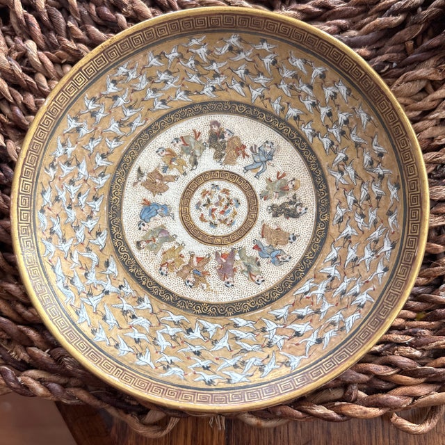 Ceramic Meiji Period (1868-1912) Satsuma Demitasse Teacup and Saucer For Sale - Image 7 of 8