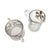 1950s Vintage Art Nouveau Silver Overlay Creamer and Sugar Bowl Set For Sale - Image 5 of 6