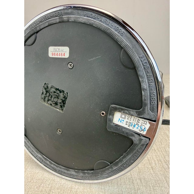 Chrome Ara Table Lamp by Philippe Starck for Flos, 1988 For Sale - Image 8 of 11