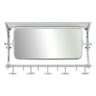 Early 20th Century Chromed Bathroom Vanity Mirror, 1920s For Sale