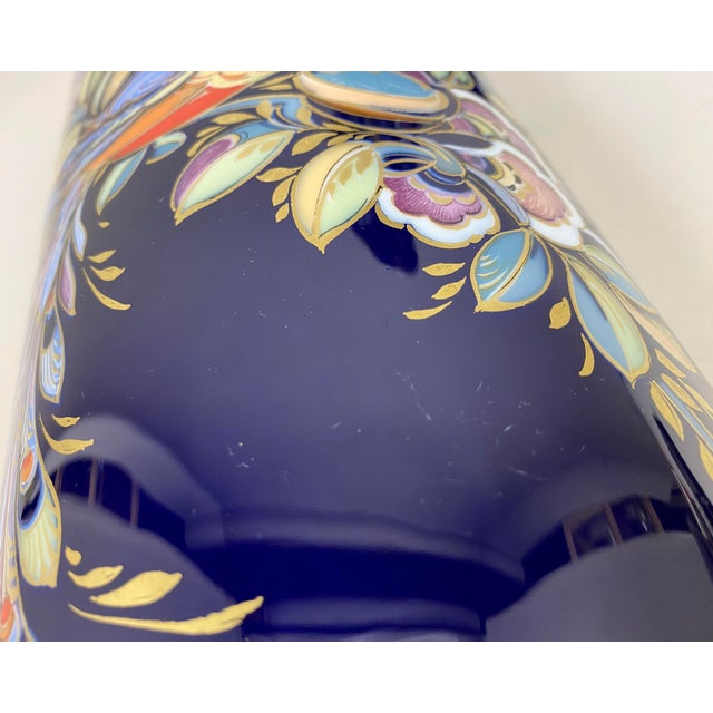 Ceramic Vintage Vase Porcelain Caribbean by K.Nossek for Ak Kaiser, Germany, 1980s For Sale - Image 7 of 9