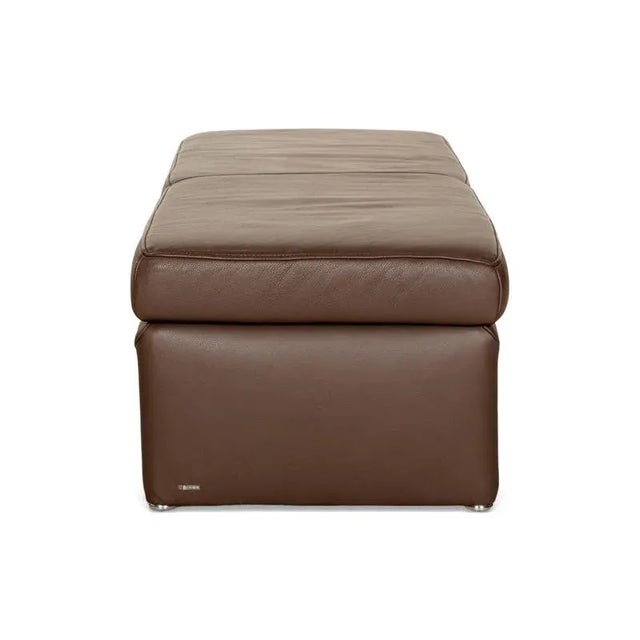 Raoul Leather Stool in Brown from Koinor For Sale - Image 10 of 12
