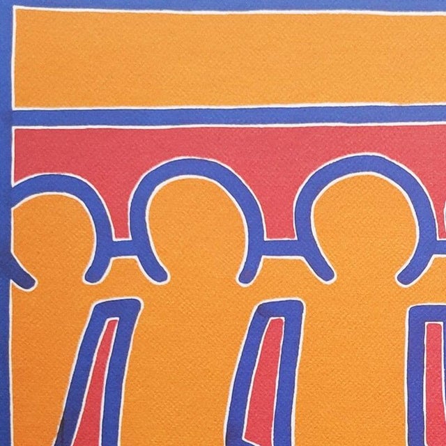 Mid-Century Modern Keith Haring, Composition, Lithograph, 1990s For Sale - Image 3 of 10