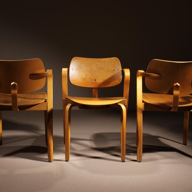 Asko Vintage Aslak Armchairs by Ilmari Tapiovaara for Asko, 1960s, Set of 6 For Sale - Image 4 of 14