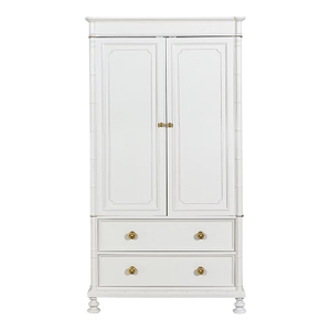 1970s Vintage Faux Bamboo Armoire From Baker Furniture Lacquered Off White