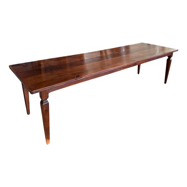 Large Antique Colonial Farmhouse Table, 1890s For Sale