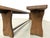 Oak Benches with Wing Legs, France, 1970s, Set of 2 For Sale - Image 13 of 18
