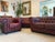 Exclusive, cozy Chesterfield set, 3 pieces. Dimensions: Sofa (3-seater) Height x Width x Depth x Seat height 77 x 220 x 90...