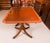 Brown Vintage Twin Pillar Flame Mahogany Dining Table by W. Tillman, 1980s For Sale - Image 8 of 16