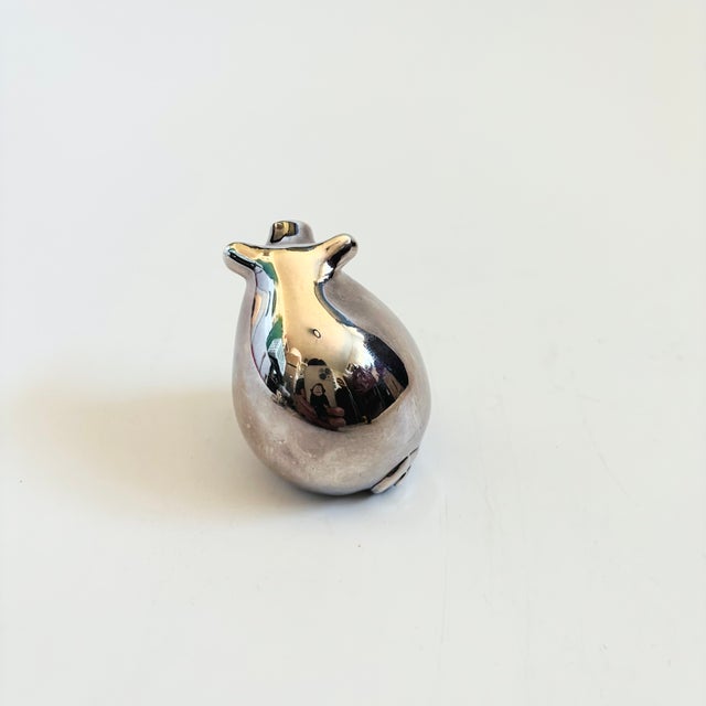 Dansk Silver Plated Pig Figurine For Sale In San Francisco - Image 6 of 7