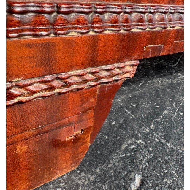 Antique 19th Century Flame Mahogany Marble-Topped Chest For Sale - Image 9 of 16