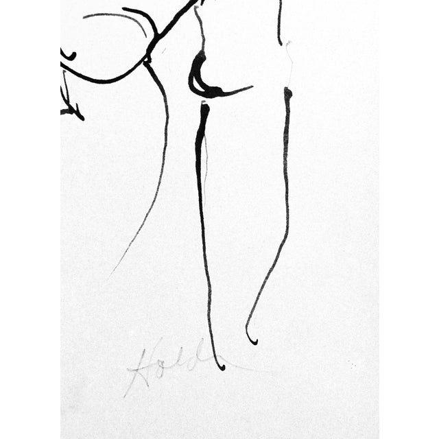 Figurative "The Conversation of Two French Models" For Sale - Image 3 of 6