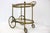 1950s Vintage Oval Brass and Glass Bar Cart from Maison Baguès, 1950s For Sale - Image 5 of 17