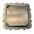 Silver Mid-Century Poole Silver-Plated Footed Serving Tray, Circa 1950, 12” Square For Sale - Image 8 of 14