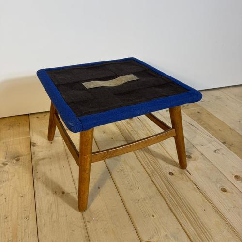 Mid-Century Modern Danish Ottoman with Cushion, 1960s For Sale - Image 5 of 6