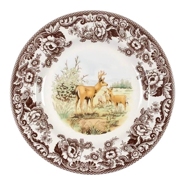 Spode Woodland Mule Deer Dinner Plate For Sale