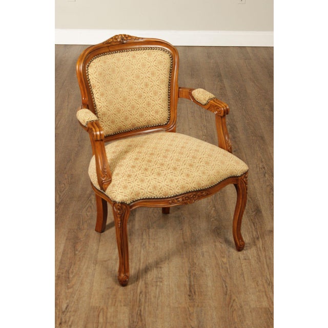 French French Louis XV Style Pair of Fauteuil Armchairs For Sale - Image 3 of 18