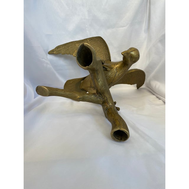Mid 20th Century Vintage Brass Eagle Statue, Mid-Century Americana Federal Style For Sale - Image 5 of 5