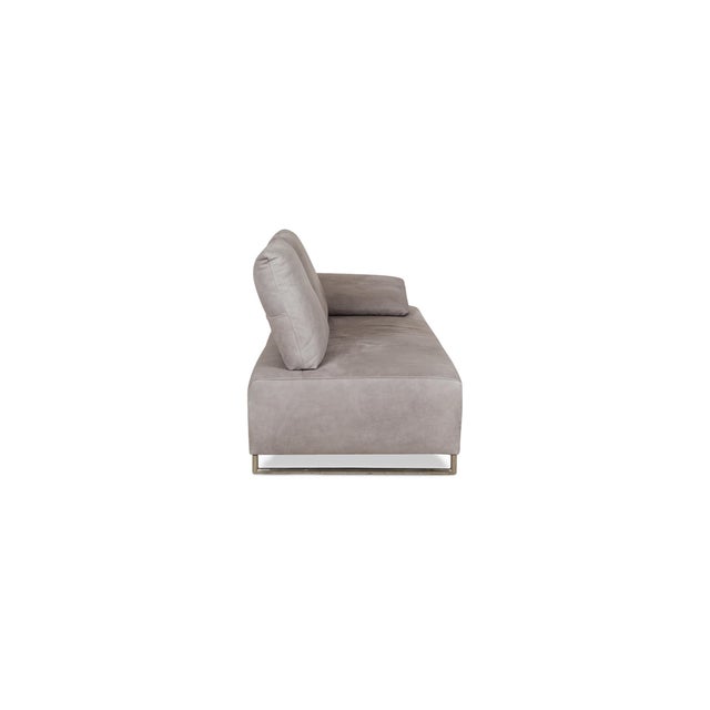 Gray Ramon Leather Two-Seater Gray Sofa from Koinor For Sale - Image 8 of 11