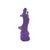 Light Purple Crystal Glass Standing Ru Yi Bodhisattva Kwan Yin Statue For Sale - Image 4 of 9
