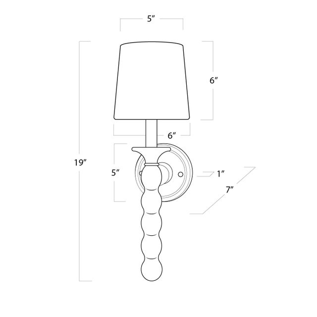 Coastal Living Perennial Sconce, Natural For Sale In Detroit - Image 6 of 7