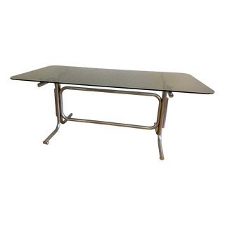 Modernist Console Table in the Style of Jacques Adnet, 1930s For Sale
