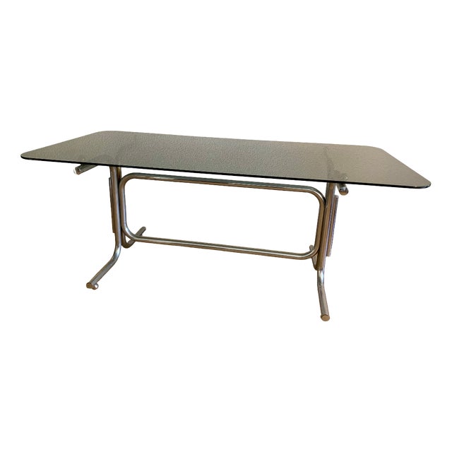 Modernist Console Table in the Style of Jacques Adnet, 1930s For Sale