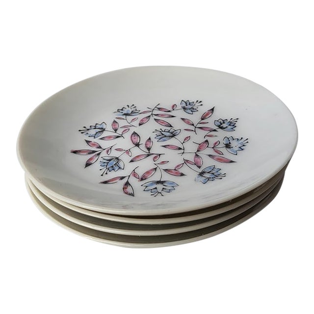 Vintage Japanese Butter Pat Plates - Set of 4 For Sale