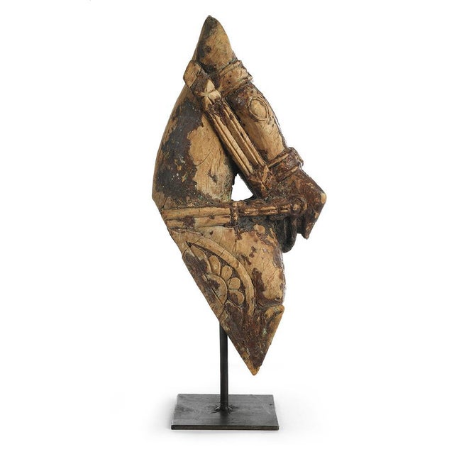 Wooden Horse Sculpture, 1840s, in Very Good conditions. This piece is designed in the style of the selected designer...