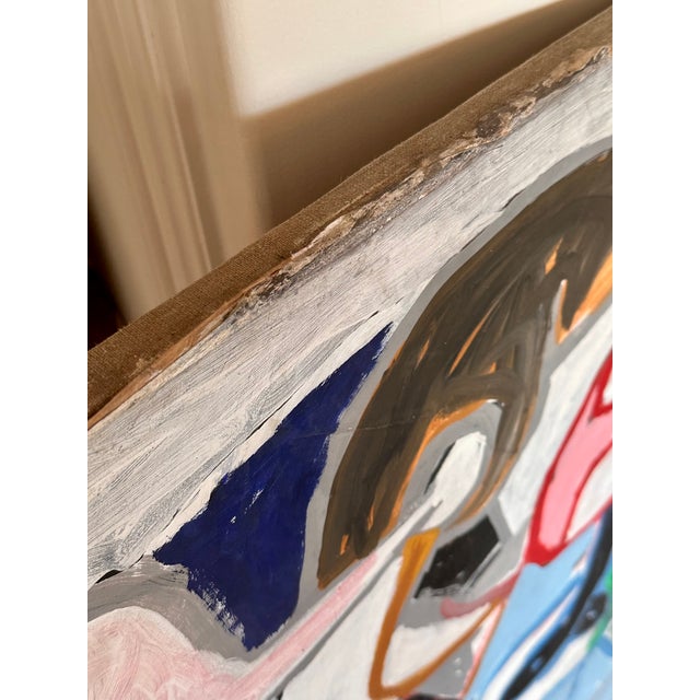 1950s Tableau Hamon, Untitled, 1956, Oil on Canvas For Sale - Image 5 of 12