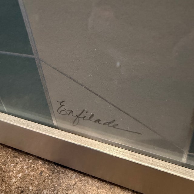 1990s "Enfilade" by Don Munz Original Embossed Serigraph For Sale - Image 11 of 13