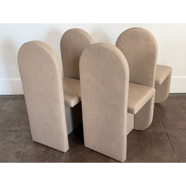 Modern Leather Dining Chairs by Cuff Studio For Sale - Image 15 of 18