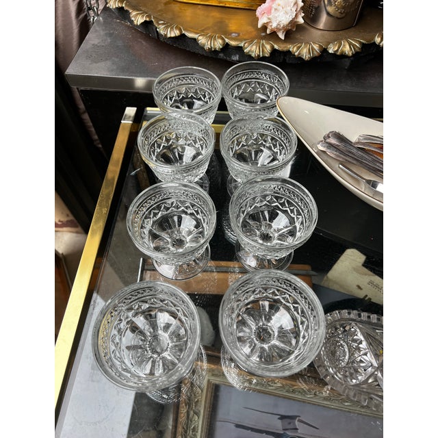 Up for consideration is a beautiful vintage collection of crystal glasses. These would look lovely in your home, and they...