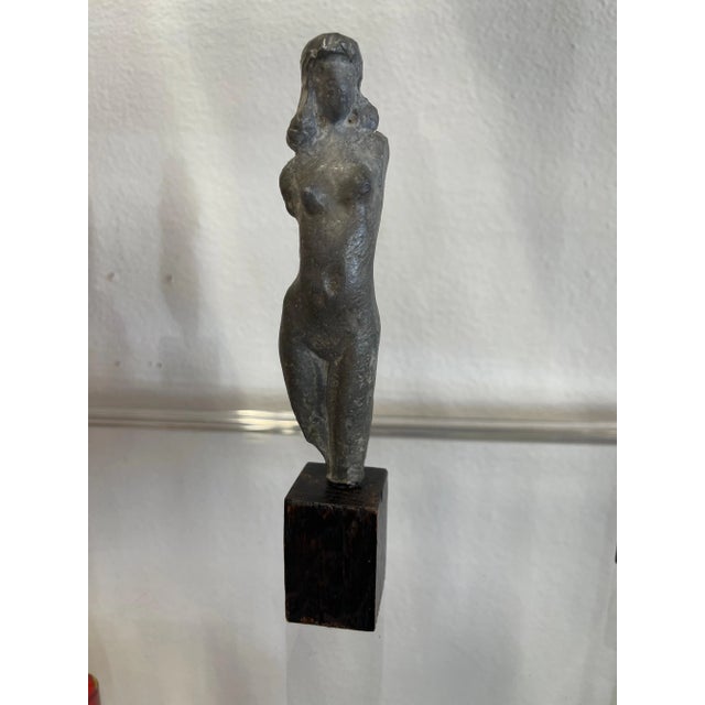 Metal Vintage Bronze Nude Miniature Figures - Set of 5 For Sale - Image 7 of 13