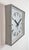 1980s Industrial Grey Square Wall Clock from Pragotron, 1980s For Sale - Image 5 of 17
