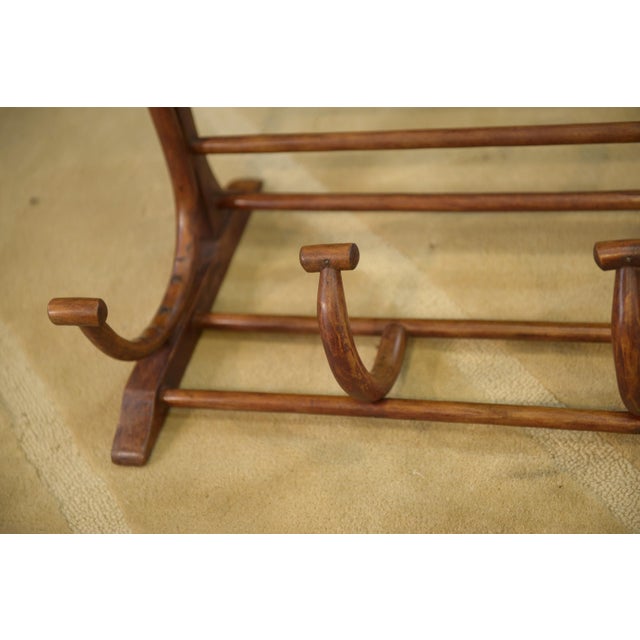 1920s Bentwood Coat Rack with Hooks and Hat Rack, 1920s For Sale - Image 5 of 6