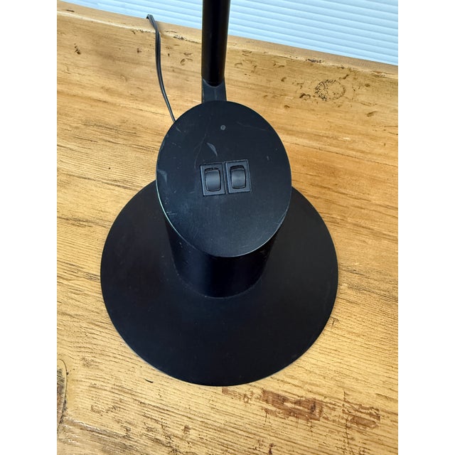 Black Robert Sonneman for Kovacs Feather Floor Lamp, Black For Sale - Image 8 of 12