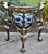Vtg. Corner Chair Black Lacquer Gilt Chippendale Roundabout For Sale - Image 10 of 16