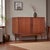 Mid-Century Modern Danish Teak Cabinet With Tambour Doors by Lyby Mobler For Sale - Image 3 of 12