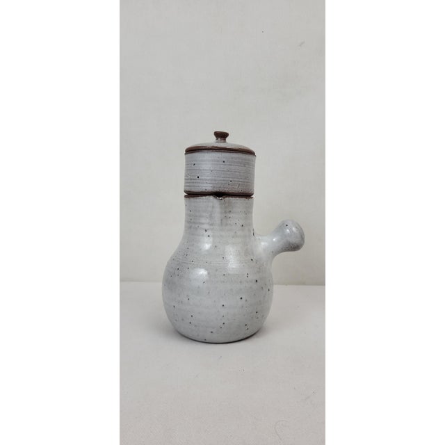 Stoneware Coffee Service by Jeanne & Norbert Pierlot, 1970s, Set of 7 For Sale - Image 9 of 18