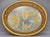 Vintage Ornate Gold Oval Floral Wall Mirror For Sale - Image 4 of 4