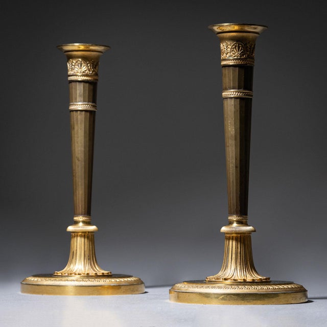 Early 19th Century Empire Candleholders, Set of 2 For Sale - Image 9 of 10