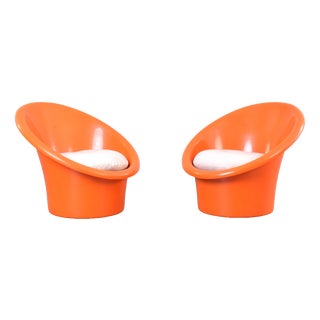 Skopa Lounge Chairs by Ole Gjerløv-Knudsen and Torben Lind for Ikea, 1970s, Set of 2 For Sale