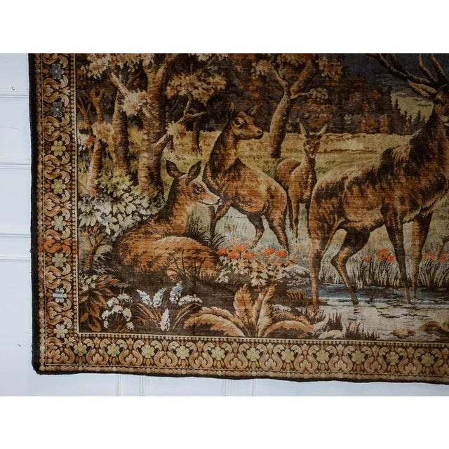 Gold Vintage Woven Wall Tapestry For Sale - Image 8 of 13
