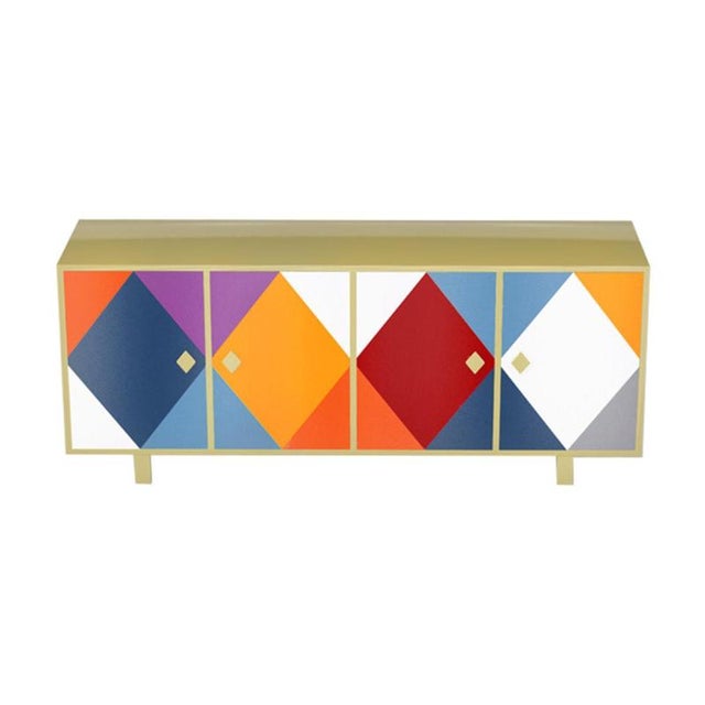Pantalone Cabinet in Powder-Coated Aluminum by Altreforme For Sale - Image 10 of 12