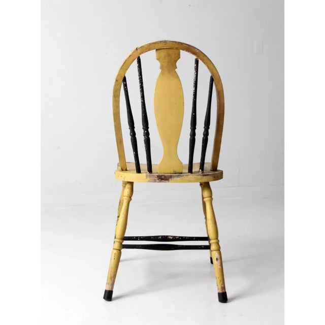 Antique Painted Windsor Splat Back Chair For Sale - Image 10 of 12